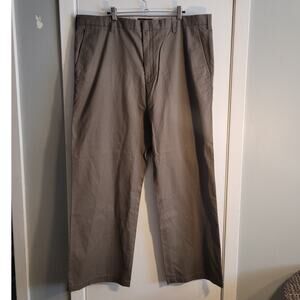 Banana Republic Dawson Chino Khaki Dress Pants 40x32 Tailored Slim 100% Cotton